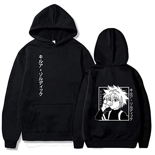 CSOCKS Anime Hoodie HxH Killua Cosplay Hoodie Gon Hisoka Anime Sweatshirts Pullover für Unisex Erwachsene von CSOCKS