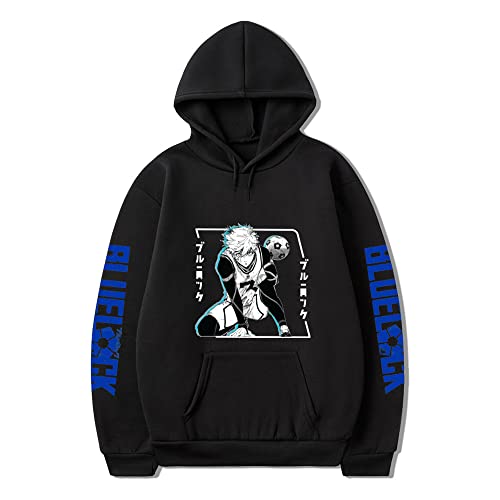 CSOCKS Blue Lock Hoodie Yoichi Isagi Cosplay Hoodie Unisex Harajuku Sweatshirts Pullover Tops von CSOCKS