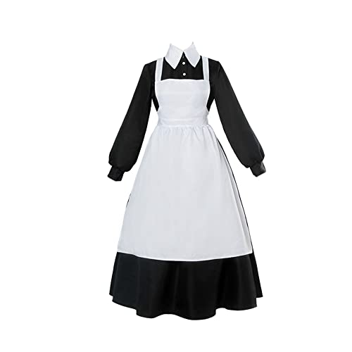 CSOCKS The Promised Neverland Isabella Krone Maid Cosplay Kostüm Anime Maid Kleid mit Schürze für Frauen CSOCKS The Promised Neverland Isabella Krone Maid Cosplay Kostüm Anime Maid Kleid mit Schürze für Frauen von CSOCKS