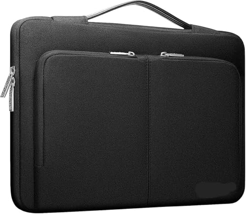 CSSHNL Laptop Schultertaschen 13 14 15 16 zoll Laptop Sleeve Tasche Notebook Abdeckung Fall Wasserdichte Notebook Tasche Computer Handtasche Aktentasche Tasche(Black,13.3 inch) von CSSHNL