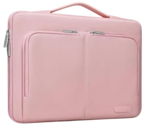 CSSHNL Laptop Schultertaschen 13 14 15 16 zoll Laptop Sleeve Tasche Notebook Abdeckung Fall Wasserdichte Notebook Tasche Computer Handtasche Aktentasche Tasche(Pink,13.3 inch) von CSSHNL
