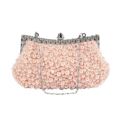 Perlen Clutch Perle Kristall Abend Clutch Lady Elegante Hochzeit Geldbörse Frauen Handtaschen Party Abendessen Taschen(Champagne) von CSSHNL