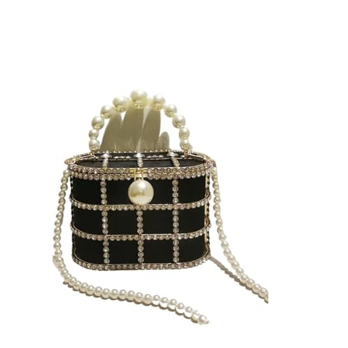 Perlen Clutch Perle Perlen Handtasche Samt Metall Strass Diamanten Abend Tasche Hochzeit Party Kupplung Geldbörse(Color1) von CSSHNL
