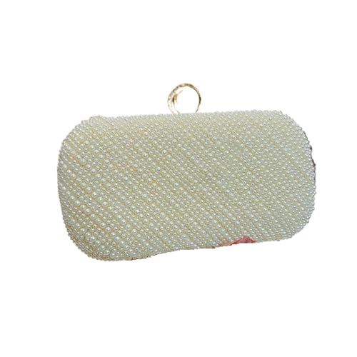 Perlen Clutch Perle Strass Kupplung Promi Bankett Tasche for Cheongsam Bühne Tragbare Abendessen Messenger Geldbörse(Gold) von CSSHNL