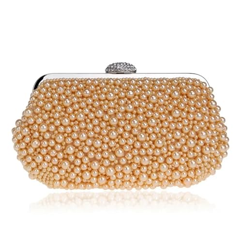 Perlen Clutch Perlen-Abendtasche, modische Damen-Bankett-Handtasche, vielseitiges Abendkleid(Color1) von CSSHNL