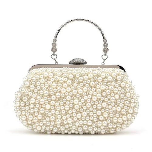 Perlen Clutch Perlen-Abendtasche, modische Damen-Bankett-Handtasche, vielseitiges Abendkleid(Color2) von CSSHNL
