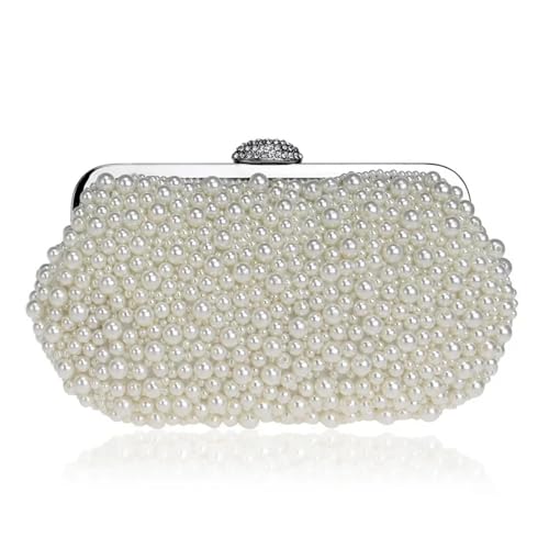 Perlen Clutch Perlen-Abendtasche, modische Damen-Bankett-Handtasche, vielseitiges Abendkleid(Color3) von CSSHNL