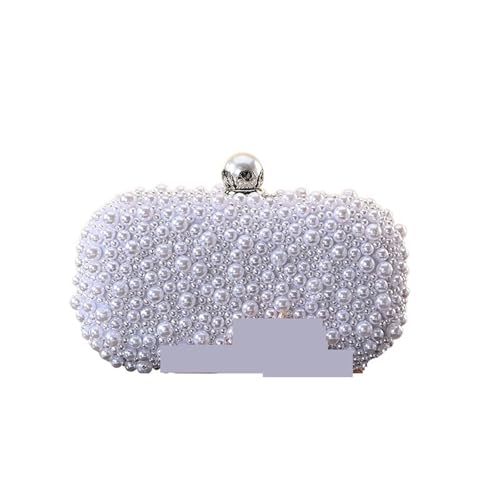 Perlen Clutch Perlen Clutch Bag Handmade Hochzeit Abend Kette Schulter Damen Handtasche for Party(Color 2) von CSSHNL