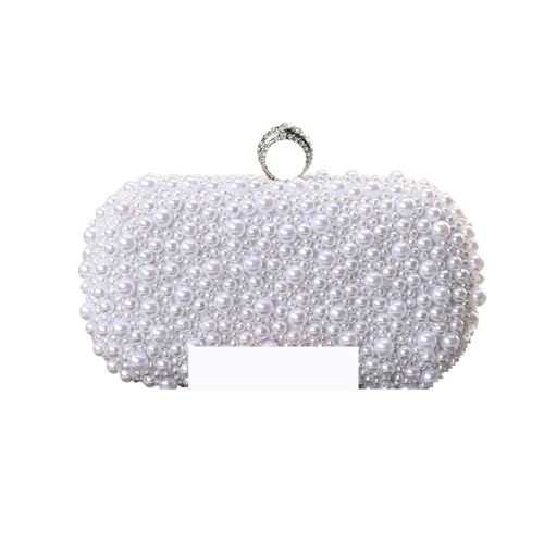 Perlen Clutch Perlen Clutch Bag Handmade Hochzeit Abend Kette Schulter Damen Handtasche for Party(Color 3) von CSSHNL