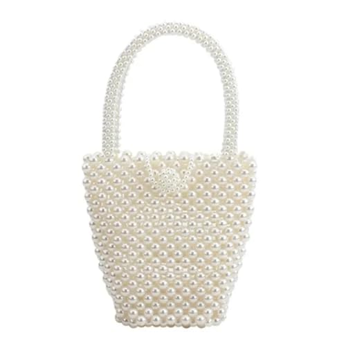 Perlen Clutch Perlen-Umhängetasche, stylische Mini-Vintage-Handtasche, vielseitige kleine handgewebte Geldbörse for Damen von CSSHNL