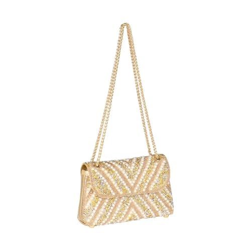 Perlen Clutch Perlenverzierte Abendtasche for Damen, elegante Handtasche, modische Clutch for Partys(Gold) von CSSHNL