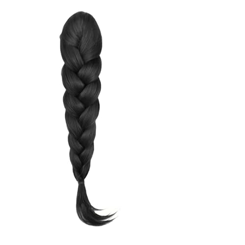 ponytail extension Synthetische geflochtene Pferdeschwanzverlängerung mit Klauenclip for Frauen, vielseitiges Haar-Accessoire in Schwarzbraun, Kleidung, Haar-Accessoires(Color 1) von CSSHNL