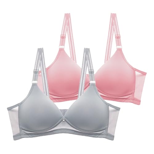 CSWH 2er Pack BH Damen ohne Bügel Push Up BH Set Frauen Sexy Weich Atmungsaktiver Klassische BH Set für Damen Bequemer BH Unterwäsche Bra mit verstellbarem für Alltag CSWH 2er Pack BH Damen ohne Bügel Push Up BH Set Frauen Sexy Weich Atmungsaktiver Klassische BH Set für Damen Bequemer BH Unterwäsche Bra mit verstellbarem für Alltag von CSWH