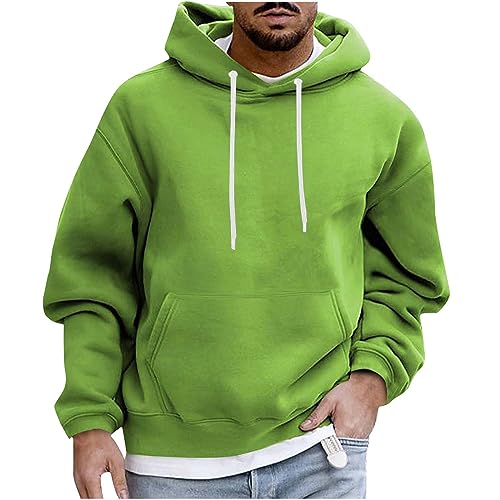 CSWH Hoodies Sweatshirt mit Kapuze Herren Einfarbig Klassische Schnittform Kapuzenpullover Männer 2024 Pullover mit Taschen und Kordelzug Sweatjacke Langarmshirt Pulli Sweater von CSWH