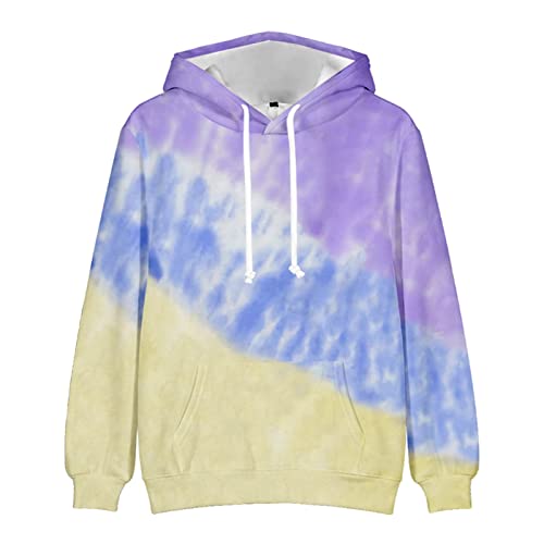 CSWH Kapuzenpullover Herren Batik Hoodie Herren mit Kängurutasche Pullover Herren Bagy Sweatshirt Herren Pullover mit Kapuze Y2K Clothes Mode Frühling Serie Herren Streetwear von CSWH