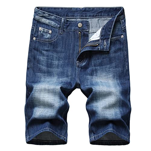 Herren Kurze Jeans Männer Casual Shorts Jeanshose Jungen Ripped Sommerhose Male Slim Passform Outdoorhose Freizeithose Herren Y2k Mode Kurz Hose Trousers Pants für Sommer Outdoor von CSWH