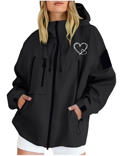 CSYX Regenjacke Damen Wasserdicht Jacke Regenmantel Leichte Regenjacken Dünne Windbreaker Wanderjacke Blouson Jacken Regenponcho Outdoorjacke Übergangsjacke mit Kapuze Windjacke Softshelljacke CSYX Regenjacke Damen Wasserdicht Jacke Regenmantel Leichte Regenjacken Dünne Windbreaker Wanderjacke Blouson Jacken Regenponcho Outdoorjacke Übergangsjacke mit Kapuze Windjacke Softshelljacke von CSYX