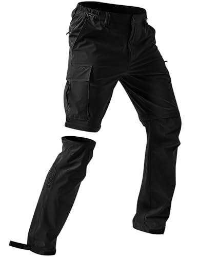 CSYX Wanderhose Herren Zip Off Hose Abnehmbar Trekkinghose Atmungsaktiv Outdoorhose wasserdichte Cargohose Stretch Kurz Arbeit Hosen Schnell Trockend Funktionshose Leicht Softshellhose mit 5 Taschen CSYX Wanderhose Herren Zip Off Hose Abnehmbar Trekkinghose Atmungsaktiv Outdoorhose wasserdichte Cargohose Stretch Kurz Arbeit Hosen Schnell Trockend Funktionshose Leicht Softshellhose mit 5 Taschen von CSYX