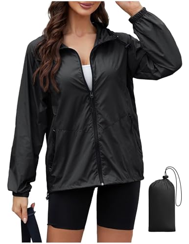 Regenjacke Damen Wasserdicht Jacke Regenmantel Leichte Regenjacken Faltbar Dünne Windbreaker Wanderjacke Blouson Jacken Outdoorjacke Packbar Übergangsjacke mit Kapuze Softshelljacke Regenponcho Regen Regenjacke Damen Wasserdicht Jacke Regenmantel Leichte Regenjacken Faltbar Dünne Windbreaker Wanderjacke Blouson Jacken Outdoorjacke Packbar Übergangsjacke mit Kapuze Softshelljacke Regenponcho Regen von CSYX