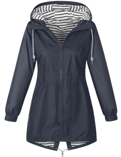 Regenjacke Damen Wasserdicht Jacke Regenmantel Leichte Regenjacken Faltbar Dünne Windbreaker Wanderjacke Blouson Jacken Outdoorjacke Übergangsjacke mit Kapuze Softshelljacke Regenponcho Regen Mäntel Regenjacke Damen Wasserdicht Jacke Regenmantel Leichte Regenjacken Faltbar Dünne Windbreaker Wanderjacke Blouson Jacken Outdoorjacke Übergangsjacke mit Kapuze Softshelljacke Regenponcho Regen Mäntel von CSYX