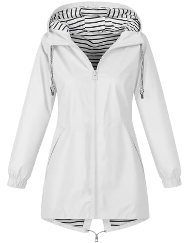 Regenjacke Damen Wasserdicht Jacke Regenmantel Leichte Regenjacken Faltbar Dünne Windbreaker Wanderjacke Blouson Jacken Outdoorjacke Übergangsjacke mit Kapuze Softshelljacke Regenponcho Regen Mäntel Regenjacke Damen Wasserdicht Jacke Regenmantel Leichte Regenjacken Faltbar Dünne Windbreaker Wanderjacke Blouson Jacken Outdoorjacke Übergangsjacke mit Kapuze Softshelljacke Regenponcho Regen Mäntel von CSYX