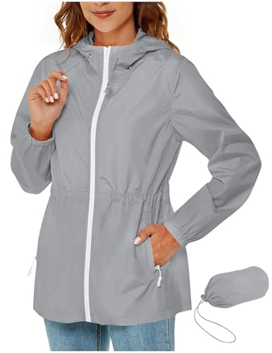 Regenjacke Damen Wasserdicht Jacke Regenmantel Leichte Regenjacken Faltbar Windbreaker Wanderjacke Blouson Jacken Regenponcho Outdoorjacke Packbar Übergangsjacke mit Kapuze Windjacke Softshelljacke Regenjacke Damen Wasserdicht Jacke Regenmantel Leichte Regenjacken Faltbar Windbreaker Wanderjacke Blouson Jacken Regenponcho Outdoorjacke Packbar Übergangsjacke mit Kapuze Windjacke Softshelljacke von CSYX