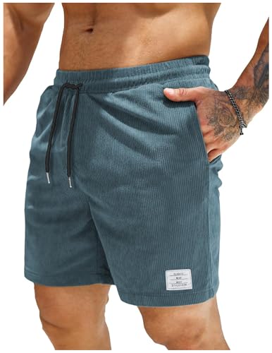 Shorts Herren Arbeitshose Kurz Sporthose Baggy Cargo Shorts Casual Kurze Hosen mit Taschen Stretch Männer Short Hose Bequeme Freizeithose Laufhose Wanderhose Stoffhose Chino Jogginghose Activewear von CSYX