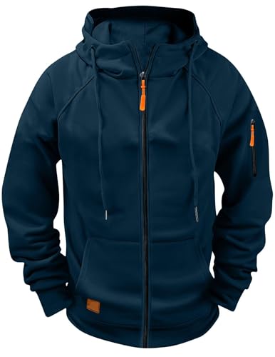 Sweatjacke Herren mit Kapuze Zip Hoodie Kapuzenjacke Oversized Sweatshirt Jacke mit Reißverschluss Outdoor Kapuzenpullover Softshelljacken Wärme Winterjacke Jogging Blouson Übergangsjacke Wanderjacke Sweatjacke Herren mit Kapuze Zip Hoodie Kapuzenjacke Oversized Sweatshirt Jacke mit Reißverschluss Outdoor Kapuzenpullover Softshelljacken Wärme Winterjacke Jogging Blouson Übergangsjacke Wanderjacke von CSYX