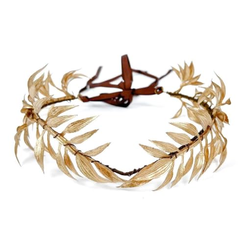 Royal Laurel Crown Kopfschmuck Uni Elfenblatt Kreis für König Queen Renaissance Perfektes Cosplay Par-Kostüm für Halloween von CTDWNT