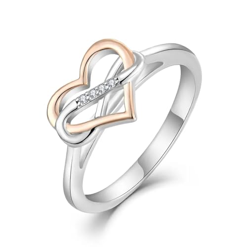 CTIEIP 10K 14K 18K Gold Natürlicher Diamant Unendlichkeit Liebesknoten Ring für Frauen Echter Diamant Infinity Ring Diamant Unendlichkeit Ehering Unendlichkeitsring Unendlichkeit Versprechen Ring für CTIEIP 10K 14K 18K Gold Natürlicher Diamant Unendlichkeit Liebesknoten Ring für Frauen Echter Diamant Infinity Ring Diamant Unendlichkeit Ehering Unendlichkeitsring Unendlichkeit Versprechen Ring für von CTIEIP