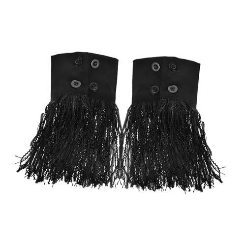 CTIRCHIU 1 Paar Abnehmbare Spitzenmanschetten mit Quasten für Damen und Mädchen Fake Ärmel für Halloween Weihnachten und Verschiedene Anlässe von CTIRCHIU