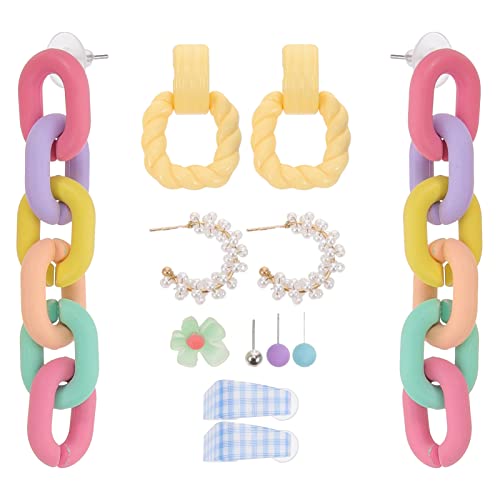 CTIRCHIU 1 Satz Ohrringe für Frauen Trendige Auffällige Dangle Ohrstecker Strapazierfähigem Material Stilvolles Kreatives Design für Einzigartige Looks von CTIRCHIU