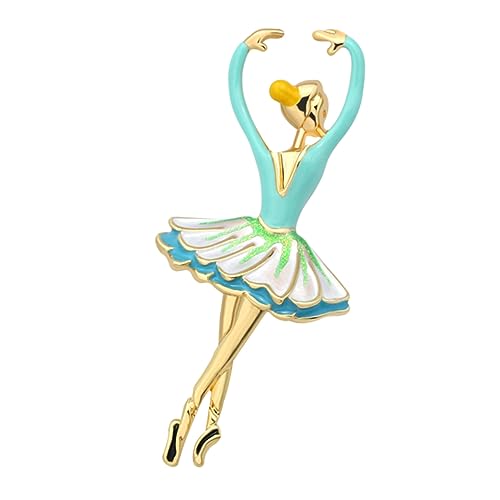 CTIRCHIU 1 Stück Brosche trachtenbrosche Kleidung Brosche Rucksack Brosche Schmuck Brosche Besondere Design Brosche Ballettnadel Tänzer-Pin Broschen Mode Brosche Kleidung Corsage Blue von CTIRCHIU