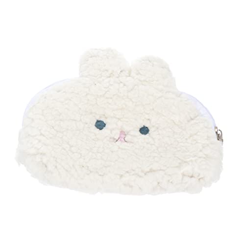 CTIRCHIU Kaninchen Münztasche Aus Baumwolle Tragbare Geldbörse Für Mädchen Süße Hasen Geldtasche Mit Reißverschluss Kawaii Cartoon Design Für Reisen Und Geschenke von CTIRCHIU