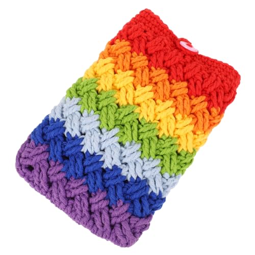 CTIRCHIU 1 Stück Handgefertigte Handtasche Umhängetauglich für Smartphone Modisches Design mit Regenbogen Patchwork für Damen Unterwegs CTIRCHIU 1 Stück Handgefertigte Handtasche Umhängetauglich für Smartphone Modisches Design mit Regenbogen Patchwork für Damen Unterwegs von CTIRCHIU