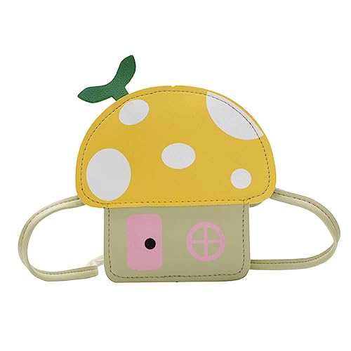 CTIRCHIU 1stück Kreativer Titel Für Produkt Kindermotiv Geldbeutel Niedlicher Pilz Design Umhängetasche Aus Pu Praktisch Für Münzen Snacks Und Kleine Schätze Für Mädchen Und Jungen von CTIRCHIU