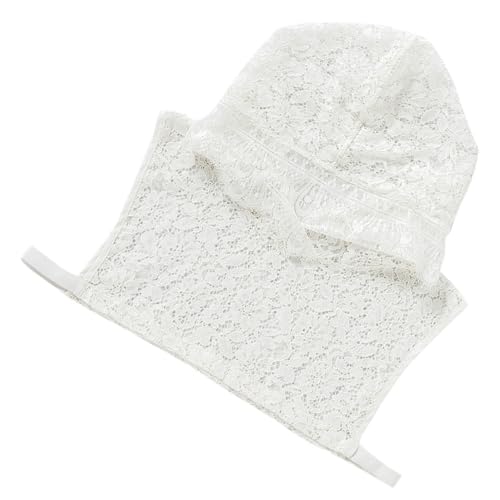 CTIRCHIU Spitze Abnehmbarer Fake Kragen Für Damen Mit Hut Falscher Kragen Für Kleidung Pullover Shirts Kleidungsaccessoire von CTIRCHIU