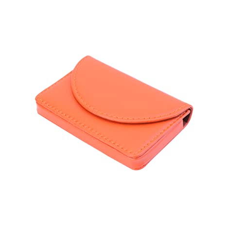 CTIRCHIU 1stück Pu Business Case Für Visitenkarten Eleganter Tragbarer Kartenhalter Aus Pu Orange Für Geschäfts Und Kreditkarten Modernes Einfaches Design Für Schnellen Zugriff von CTIRCHIU