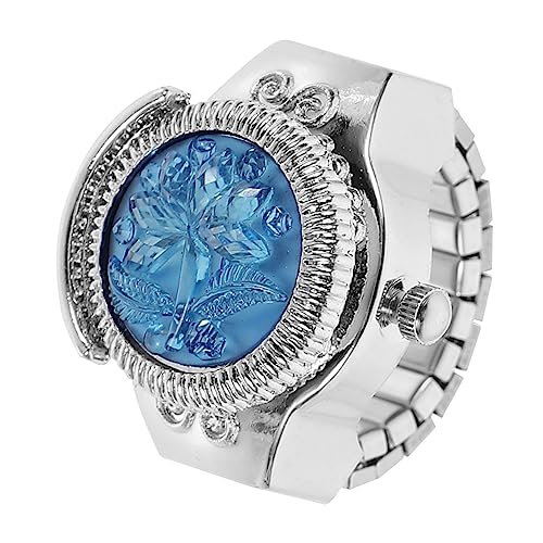 CTIRCHIU Finger Uhr Ring Aus Zinklegierung Für Damen Tragbare Schmuckuhr Dekorative Modeuhrring Mit Klarer Anzeige von CTIRCHIU