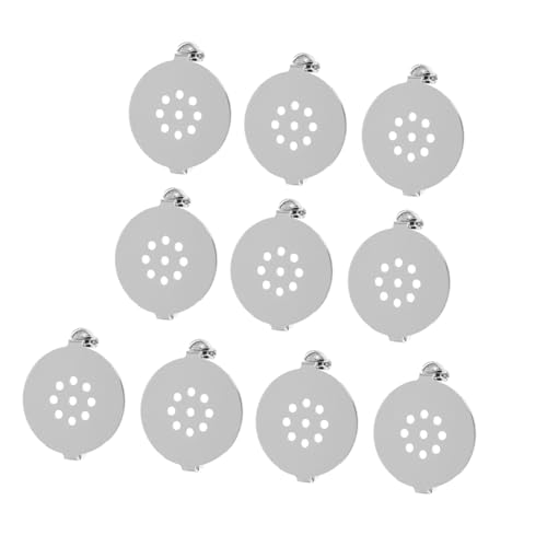 CTIRCHIU 10 Stück Broschennadeln mit Broschen Trays aus DIY Schmuckzubehör für Brustschmuckgestaltung Sicherer Halt Silberfarben zum Basteln und Verschenken von CTIRCHIU