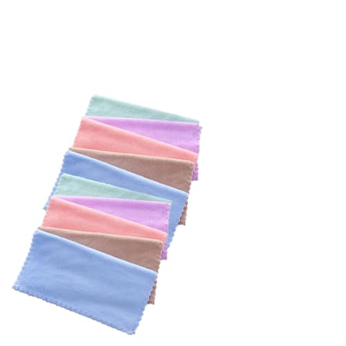 CTIRCHIU 10 Stück Mikrofaser Gesichtswaschlappen Weiche Make Up Entferner Tücher Quadratische Handtücher für Damen 25X25cm Wiederverwendbar Fusselfrei für Zuhause und Reisen von CTIRCHIU