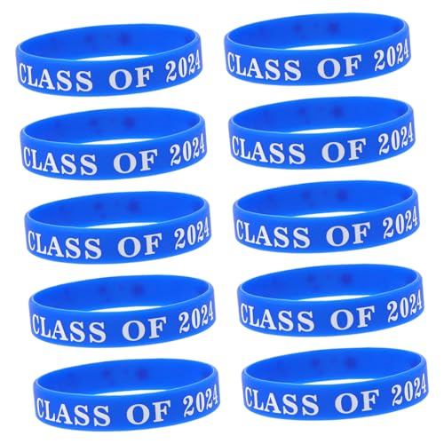 CTIRCHIU 10 Stück Silikon Armbänder zur Graduierung Stilvolle Handgelenk Bänder für Abschlussfeier Langlebig Symbolisieren Erfolge Unvergessliche CTIRCHIU 10 Stück Silikon Armbänder zur Graduierung Stilvolle Handgelenk Bänder für Abschlussfeier Langlebig Symbolisieren Erfolge Unvergessliche von CTIRCHIU