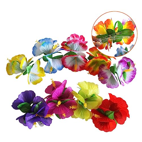 CTIRCHIU 10stücke Blumenspangen Haarspangen Für Mädchen Haarnadeln Mit Hibiskusblüten Hawaiianische Haarspangen Für Hawaii-partys Und Alltag von CTIRCHIU