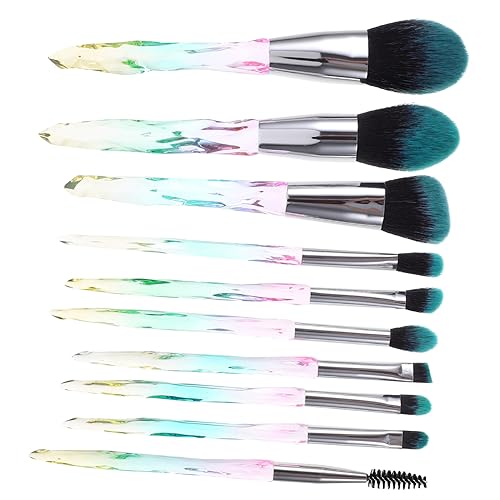 CTIRCHIU Professionelles 10 Stück Make up Pinsel Für Gesichtspuder Weiche Synthetische Borsten Für Empfindliche Haut Vielseitig Für Foundation Lidschatten Und Highlighter Leicht Zu von CTIRCHIU