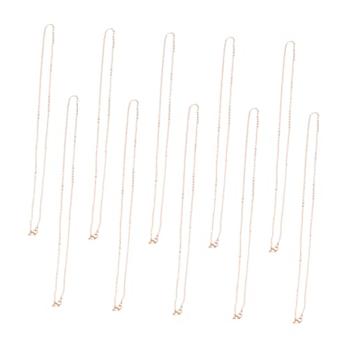 CTIRCHIU 10stücke Zarte Halskette Mit Kreuz Goldfarbene Halskette Für Halsschmuck Elegantes Schmuckgeschenk Modischer -accessoire Für von CTIRCHIU