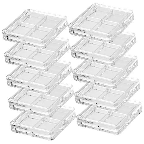 CTIRCHIU 10Stücke Teiliges Lidschatten Organisator Transparente Fächer Aufbewahrungsbox für DIY Make Up Leere Box für Lidschatten und Lippenstift für Kosmetische von CTIRCHIU