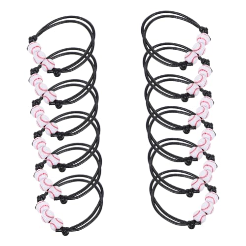 CTIRCHIU 12 Stück Baseball Armbänder für Verstellbare Baseball Handgelenk Armbänder Stilvolle Party Sport Souvenirs von CTIRCHIU