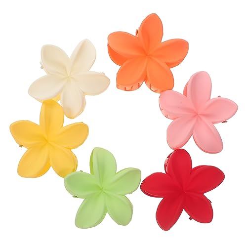 CTIRCHIU 12stücke Hawaiianische Blumen Haarklammern in Bunten Farben Grün Gelb Rot Orange Weiß Rutschfeste Haarklammern Für Frauen Und Mädchen Für Partys Und Anlässe von CTIRCHIU