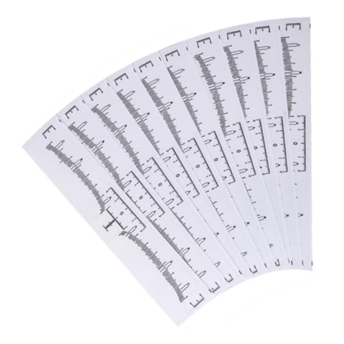 CTIRCHIU 130stücke Einstellbare Transparente Augenbrauen-lineale Einweg-mapping-aufkleber Für Präzise Vermessung Und Symmetrische Gestaltung Von Augenbrauen Für Anfänger Und Profis von CTIRCHIU
