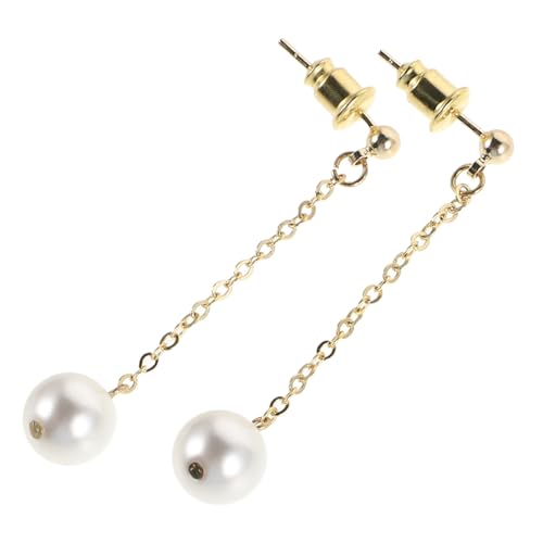 CTIRCHIU 1Paar Fake Perlen Ohrringe mit Langen Quasten Ohrhänger für Frauen Hochwertige Nadeln Frühling Sommer Stilvolles Accessoire von CTIRCHIU
